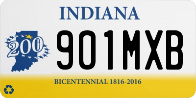IN license plate 901MXB