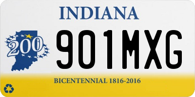 IN license plate 901MXG
