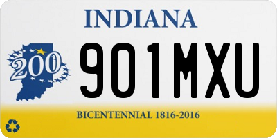 IN license plate 901MXU