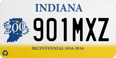 IN license plate 901MXZ