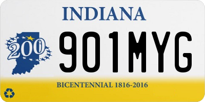 IN license plate 901MYG