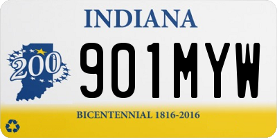 IN license plate 901MYW