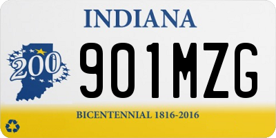 IN license plate 901MZG