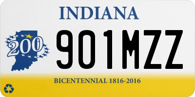 IN license plate 901MZZ