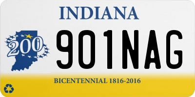 IN license plate 901NAG