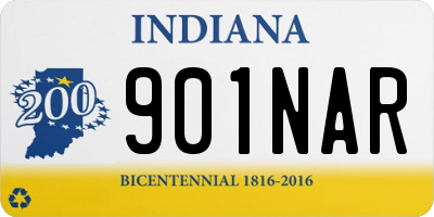 IN license plate 901NAR