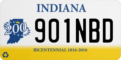 IN license plate 901NBD