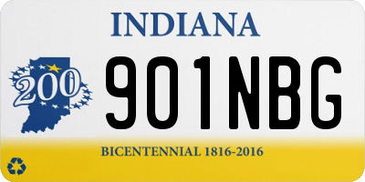 IN license plate 901NBG