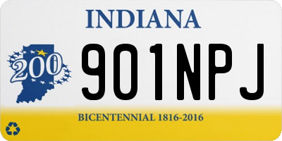 IN license plate 901NPJ