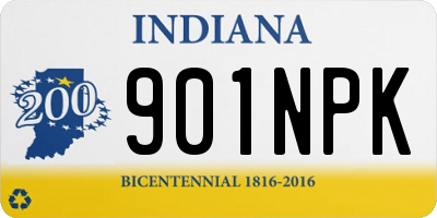 IN license plate 901NPK