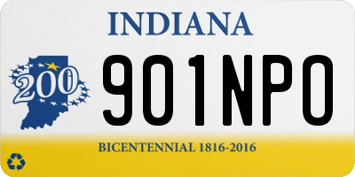 IN license plate 901NPO
