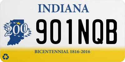 IN license plate 901NQB