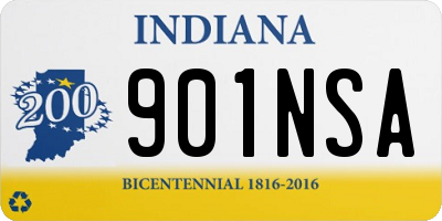 IN license plate 901NSA