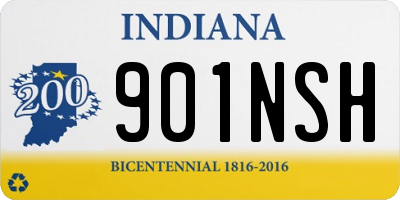 IN license plate 901NSH