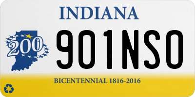 IN license plate 901NSO