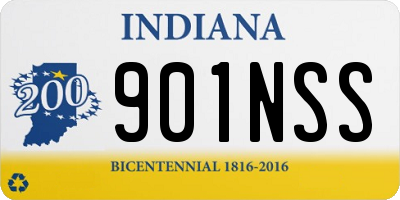 IN license plate 901NSS