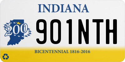 IN license plate 901NTH