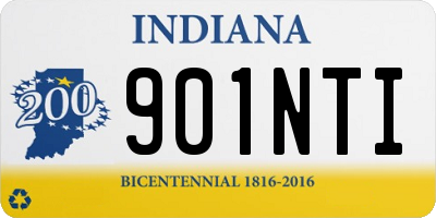 IN license plate 901NTI