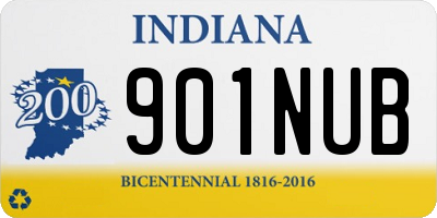 IN license plate 901NUB