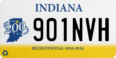 IN license plate 901NVH