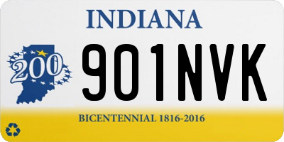IN license plate 901NVK