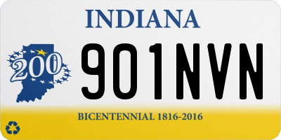 IN license plate 901NVN