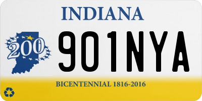 IN license plate 901NYA