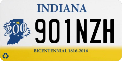 IN license plate 901NZH