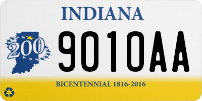 IN license plate 901OAA