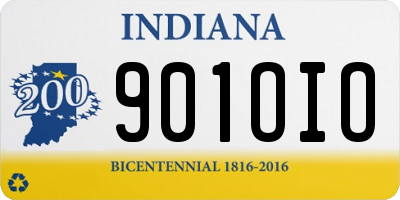 IN license plate 901OIO