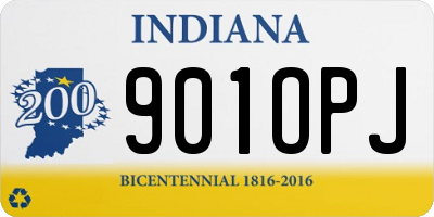 IN license plate 901OPJ