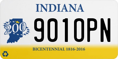 IN license plate 901OPN