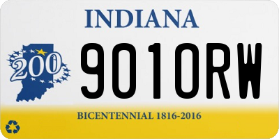 IN license plate 901ORW