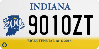 IN license plate 901OZT