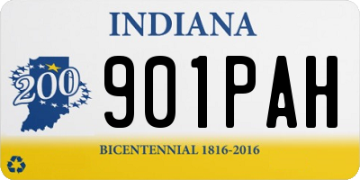 IN license plate 901PAH