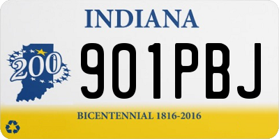 IN license plate 901PBJ