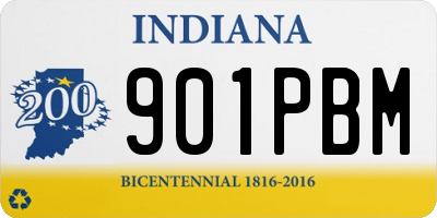 IN license plate 901PBM