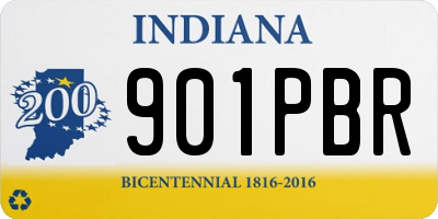 IN license plate 901PBR