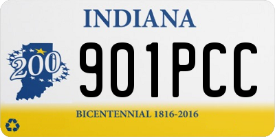 IN license plate 901PCC