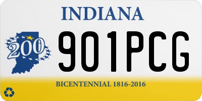 IN license plate 901PCG