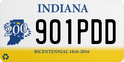 IN license plate 901PDD