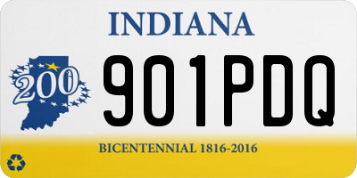 IN license plate 901PDQ