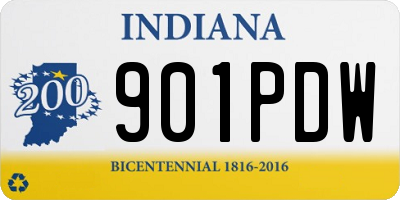 IN license plate 901PDW
