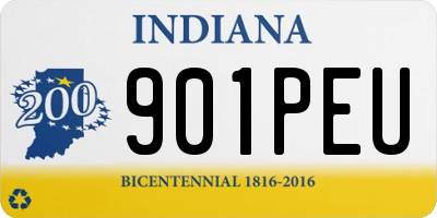 IN license plate 901PEU