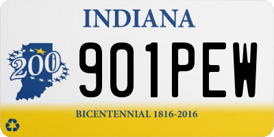 IN license plate 901PEW