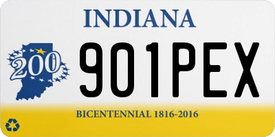 IN license plate 901PEX