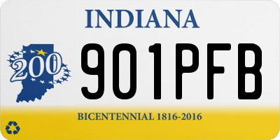 IN license plate 901PFB