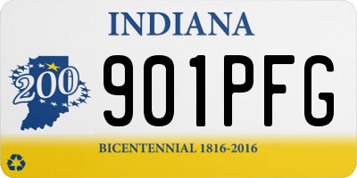 IN license plate 901PFG