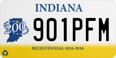 IN license plate 901PFM