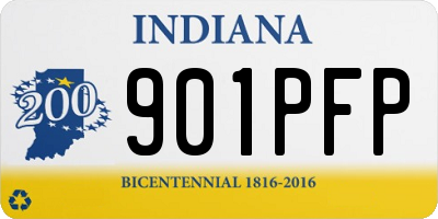 IN license plate 901PFP